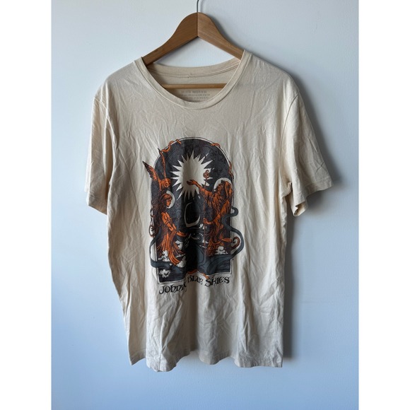 Johnny Blue Skies Official Graphic T-Shirt Mens Large Cream Cotton Tee - Picture 4 of 5